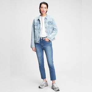 Gap High Rise Cigarette Jeans with Secret Smoothing Pockets With Washwell 14S